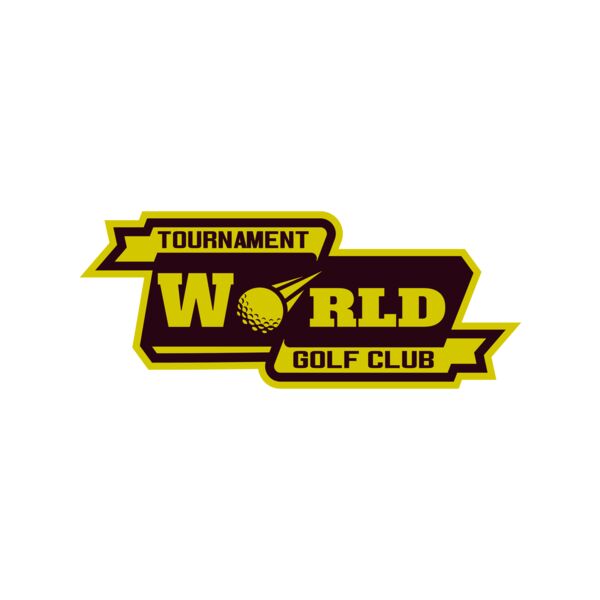 World Tournament Golf club logo template Thumbnail